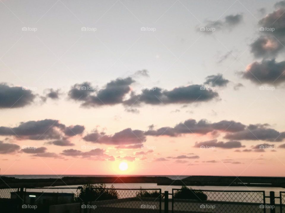 clouds in the sunset