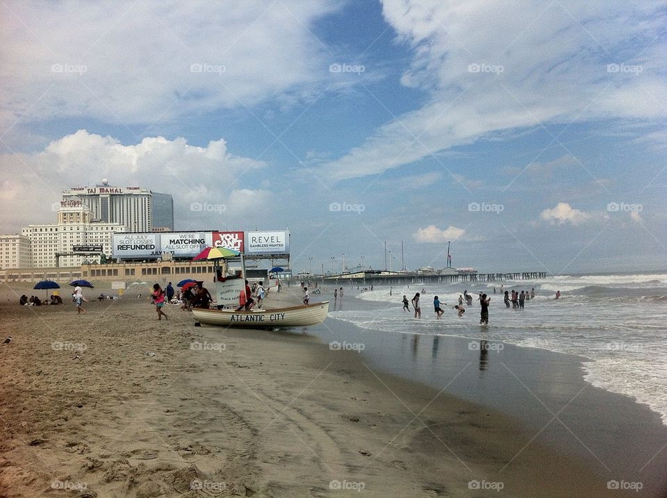 Atlantic city beach