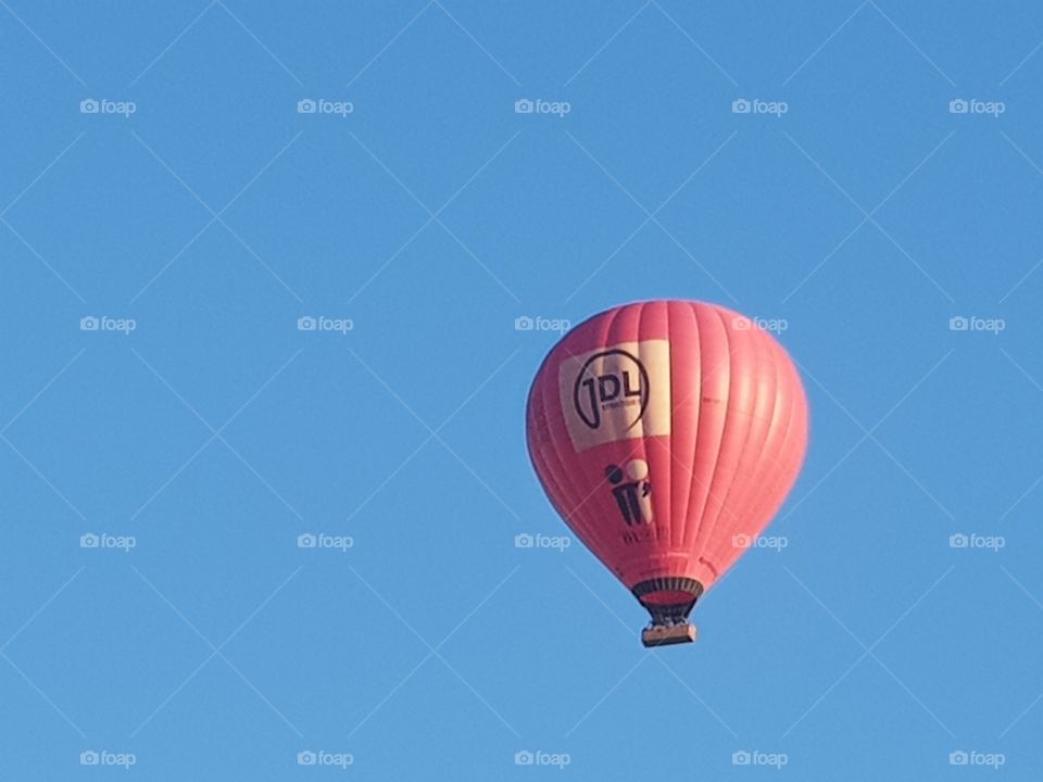 Watching Morning Hot Air Balloon Fly by