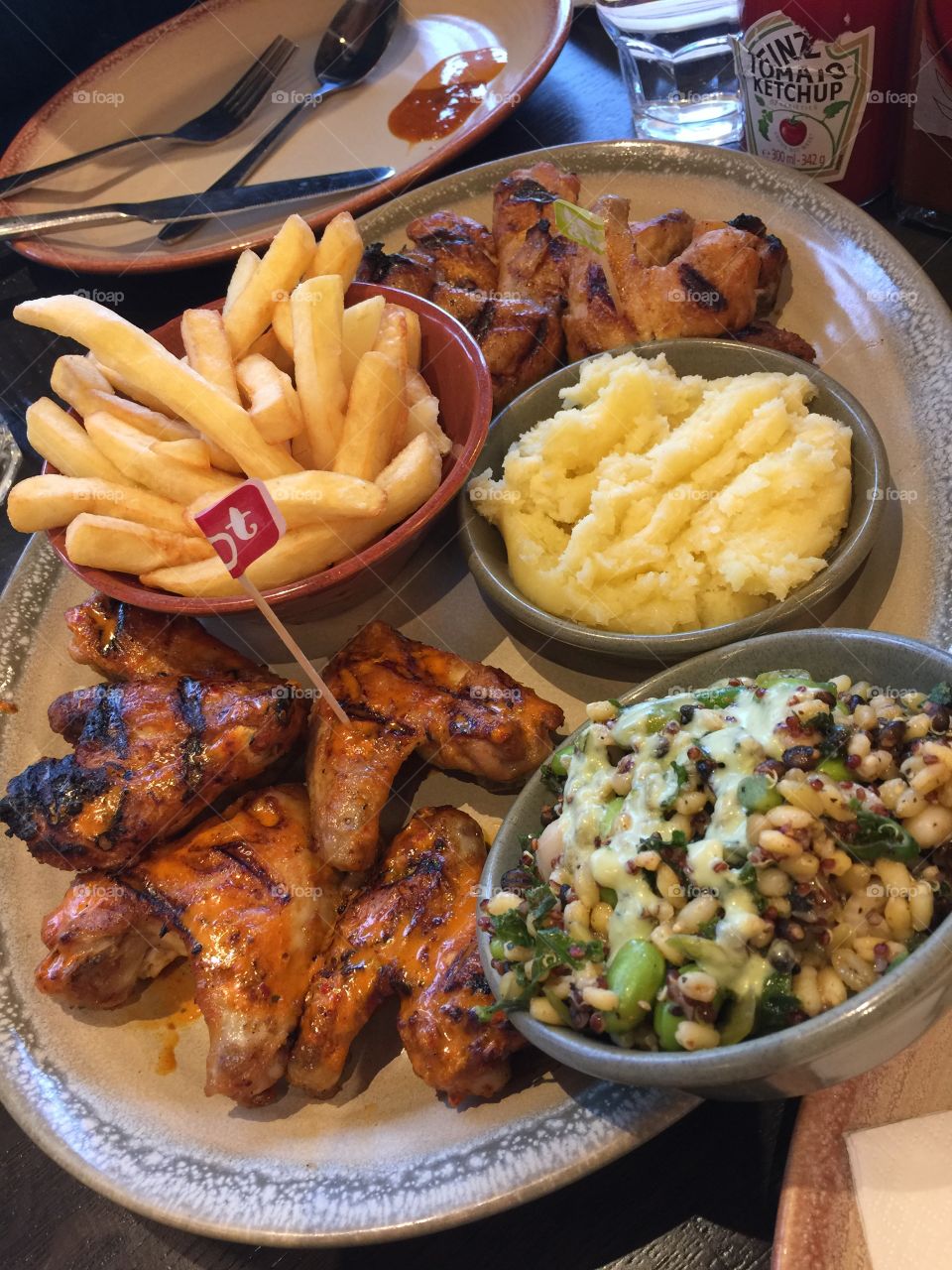 Nando chicken wing and fries 