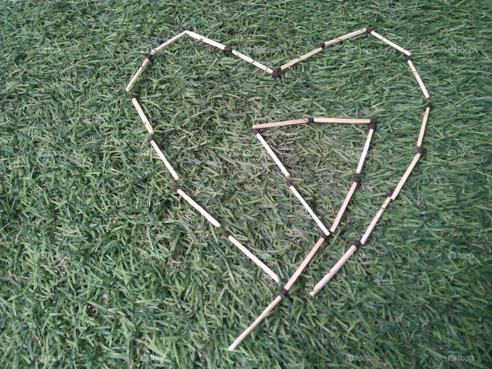 it's grass heart