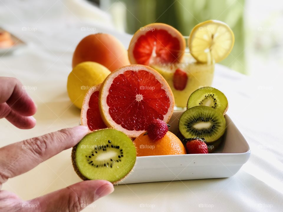 Attractive fruit cut outs 