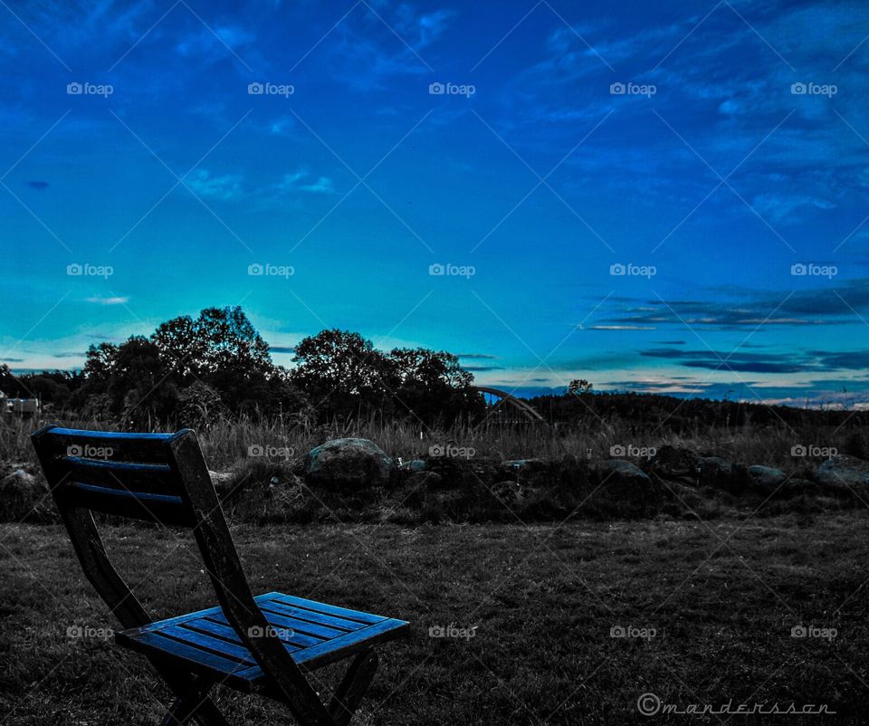 A backyard view in city of Kungälv, Sweden, on midsummer