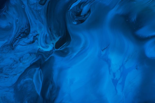 Unmixed paint swirls