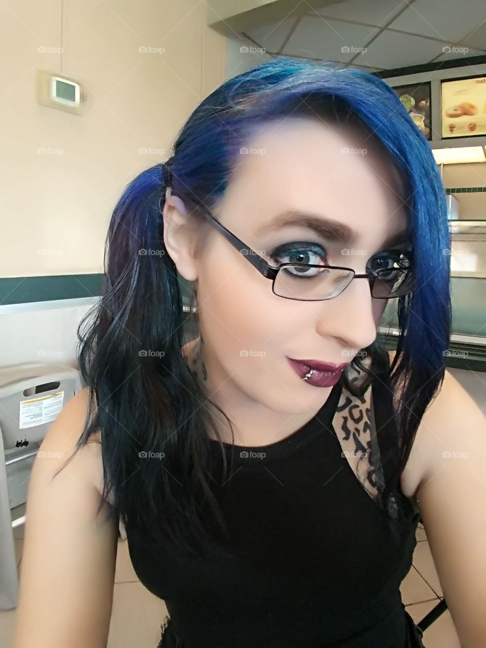 goth girl coloured hair