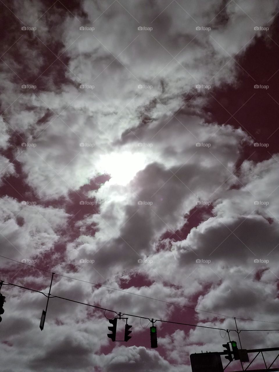 Rolling Clouds in RED