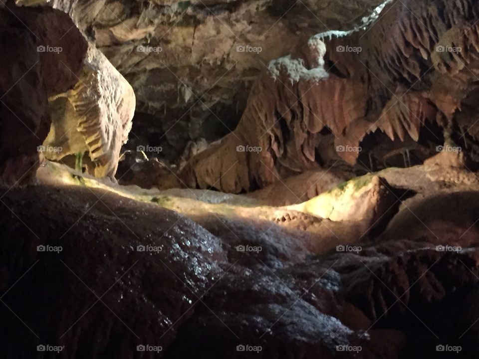 Naturally formed cave