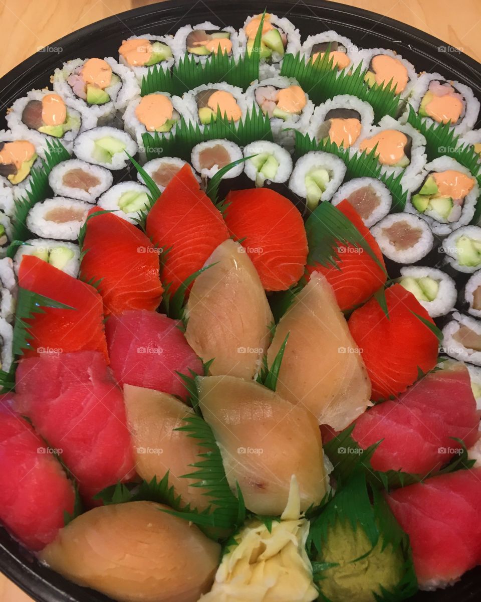 Delicious tuna platter for the interns! 