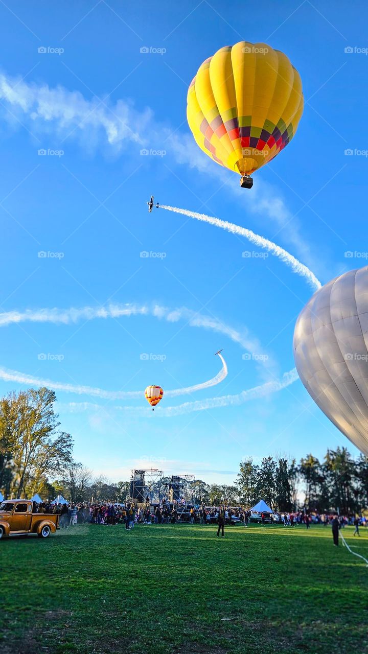 Hot air balloon show