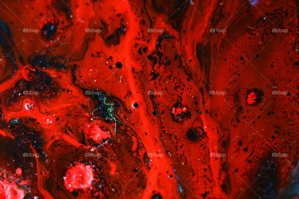 My art - acrylic painting, colors in resin