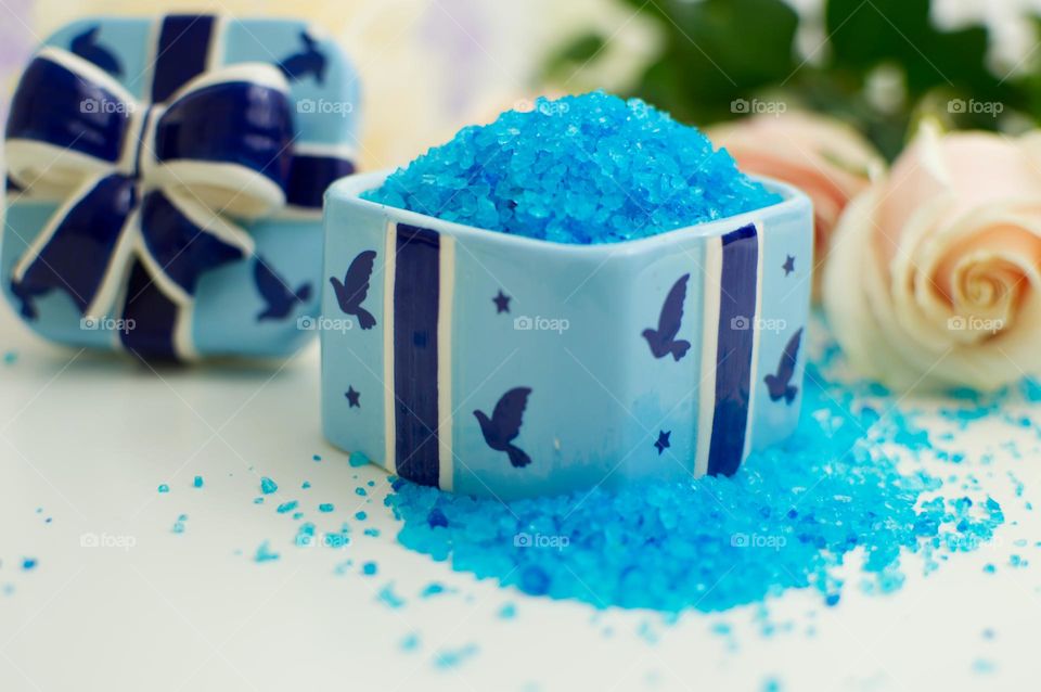 blue bath salts
