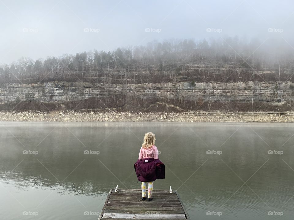 Cold, December day at the lake.