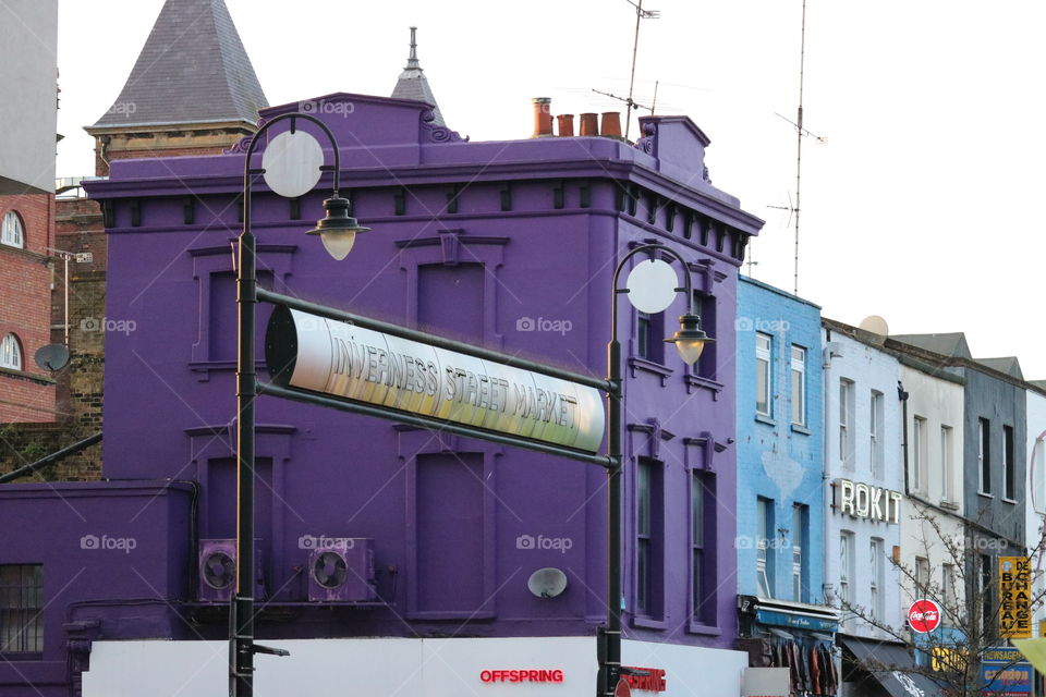 colorful buildings in London