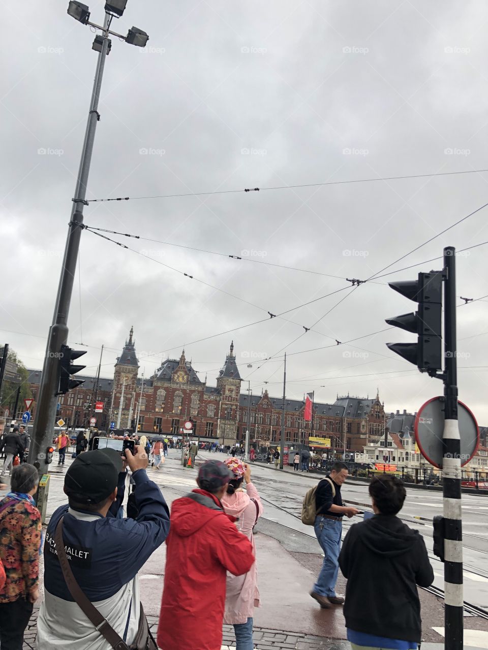 Amsterdam - Nieuwe Zijde in September 2019. The Covid-19 epidemic has not yet appeared, everyone is happy to travel and be peaceful.