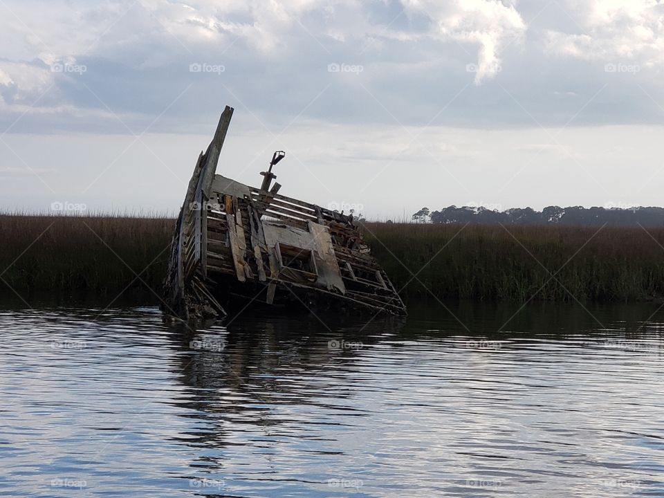Abandoned old boat