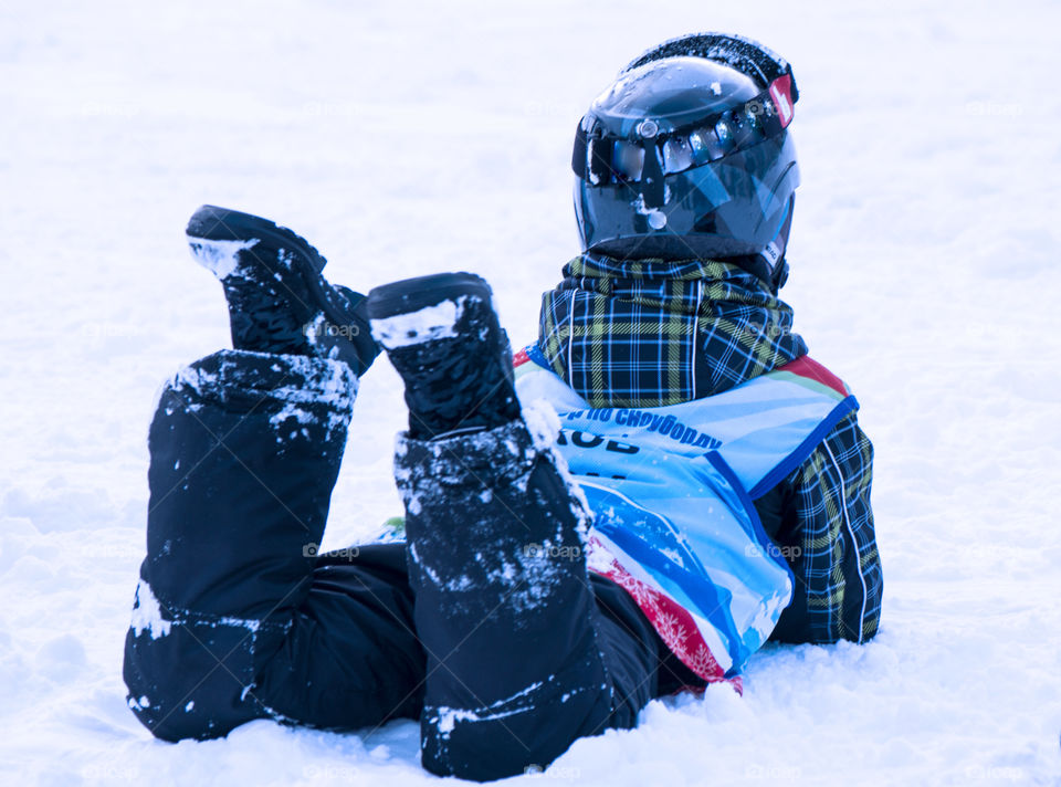 winter holidays. skating on dogs, sledding, snowboarding,