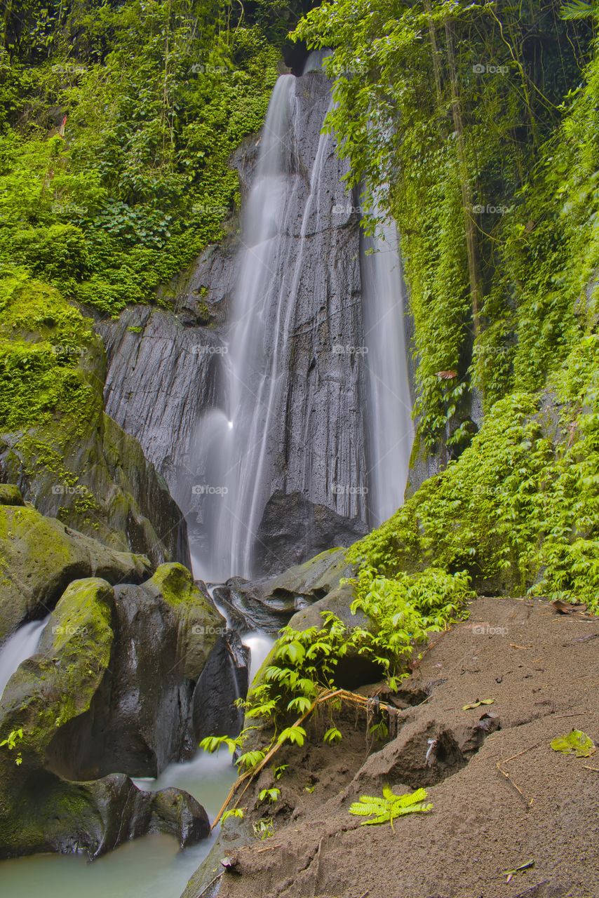 Bali yellow Waterfall