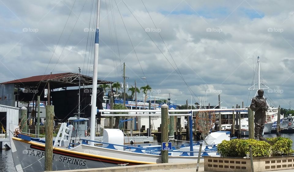 Tarpon Springs Sponge Boat. Greek area in Florida