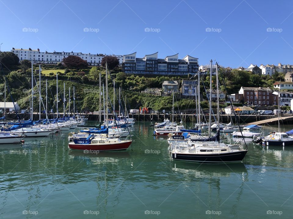 Ilfracombe in glorious spring like conditions.