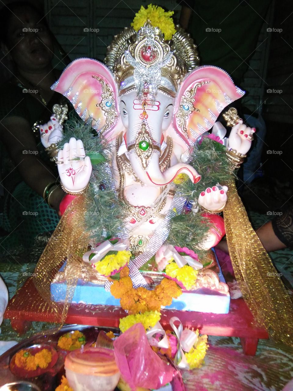 this is lord Shree Ganesha. son of Lord Mahadev. this festival specially celebrate in Maharashtra, India.