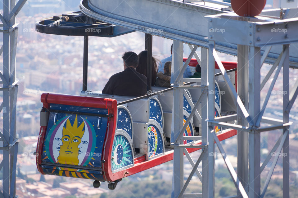 Barcelona from the aereal wagon