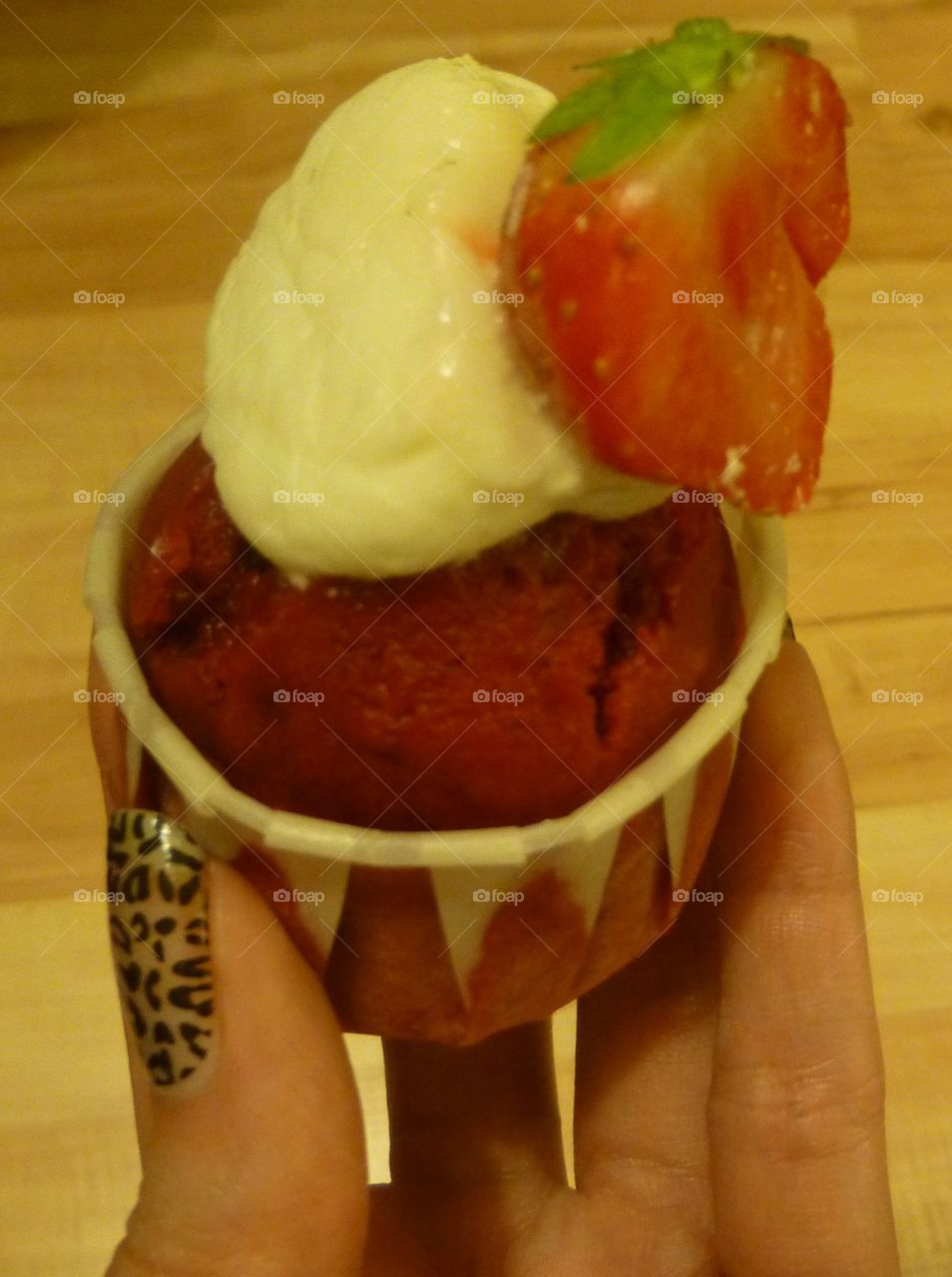 Strawberry cupcake!