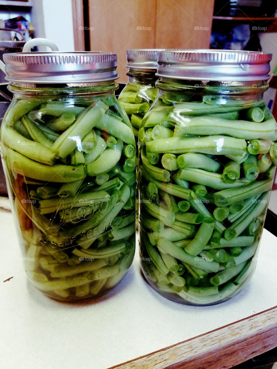 home made canned green beans