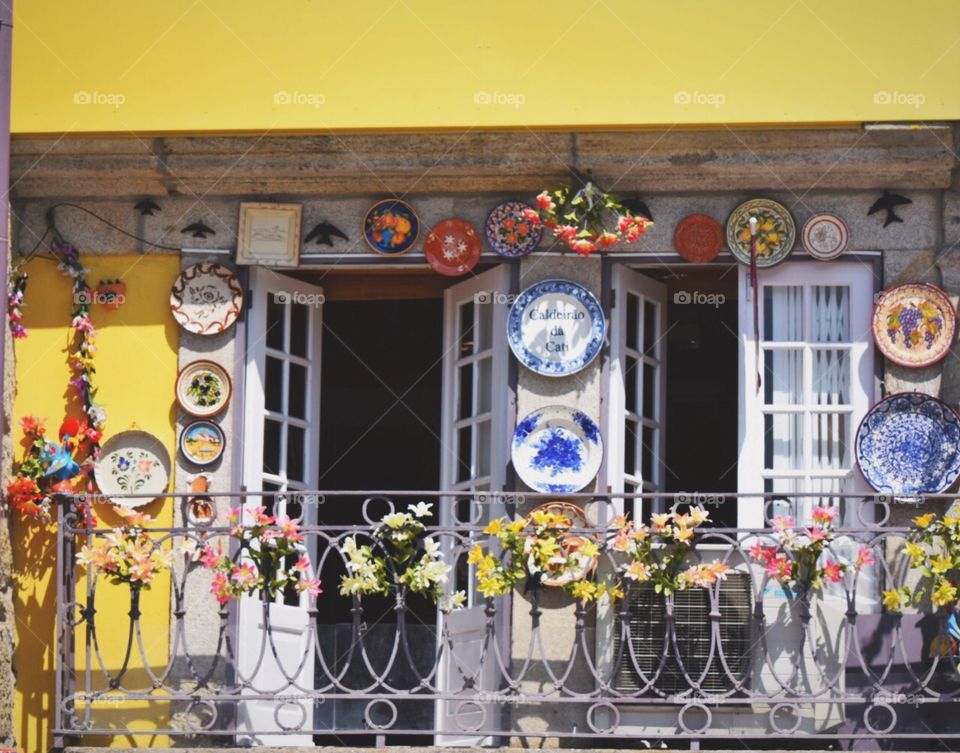 Typical Balcony of porto 