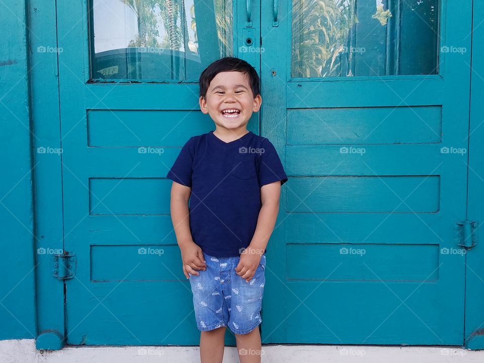 Portrait of smiling boy