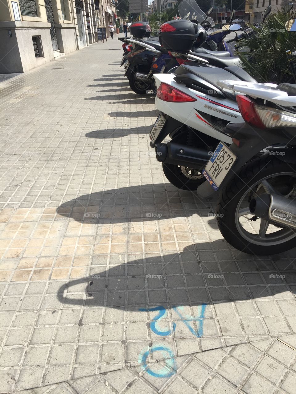 Motorcycle shadows