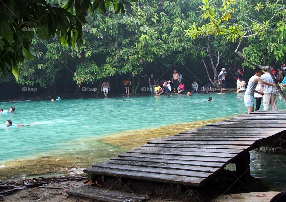 Emerald pool at Krabi,Thailand