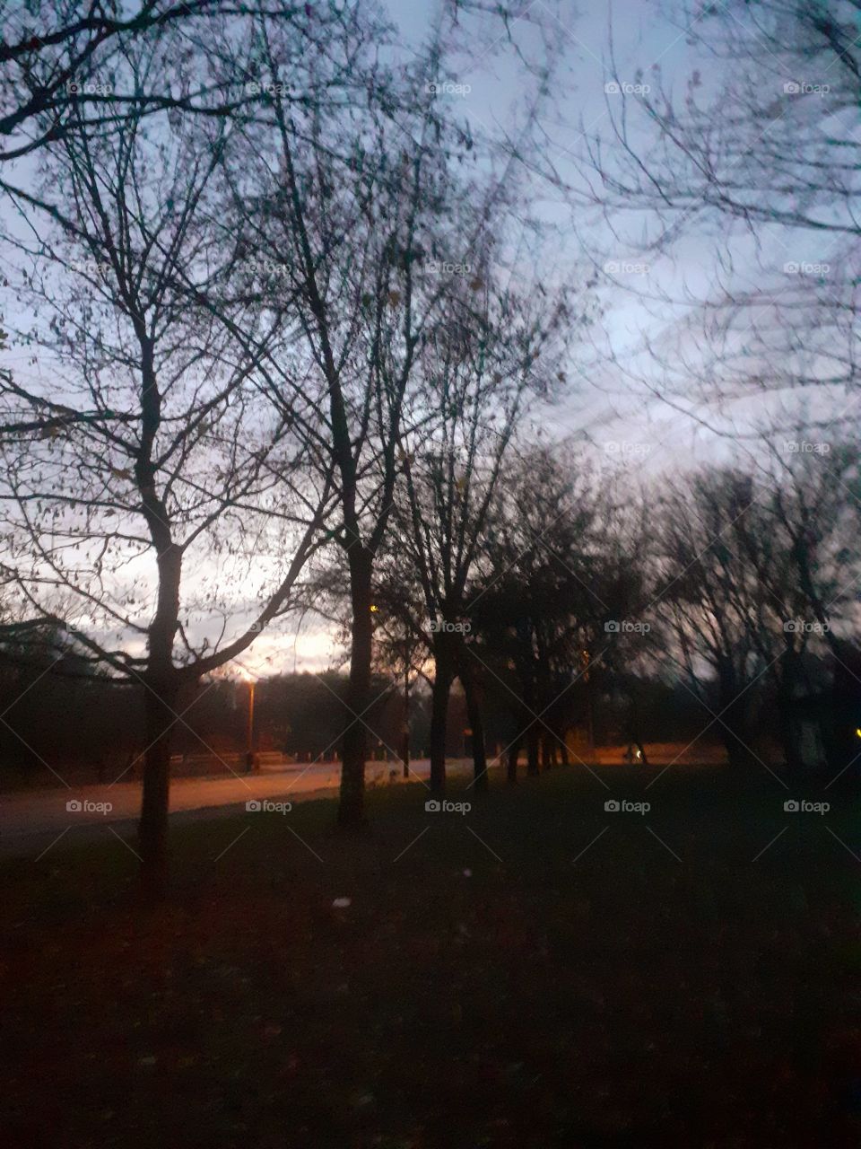 Leere Straßen am Morgen