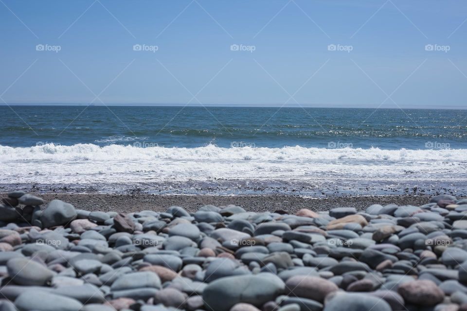 ocean view a lot of stones