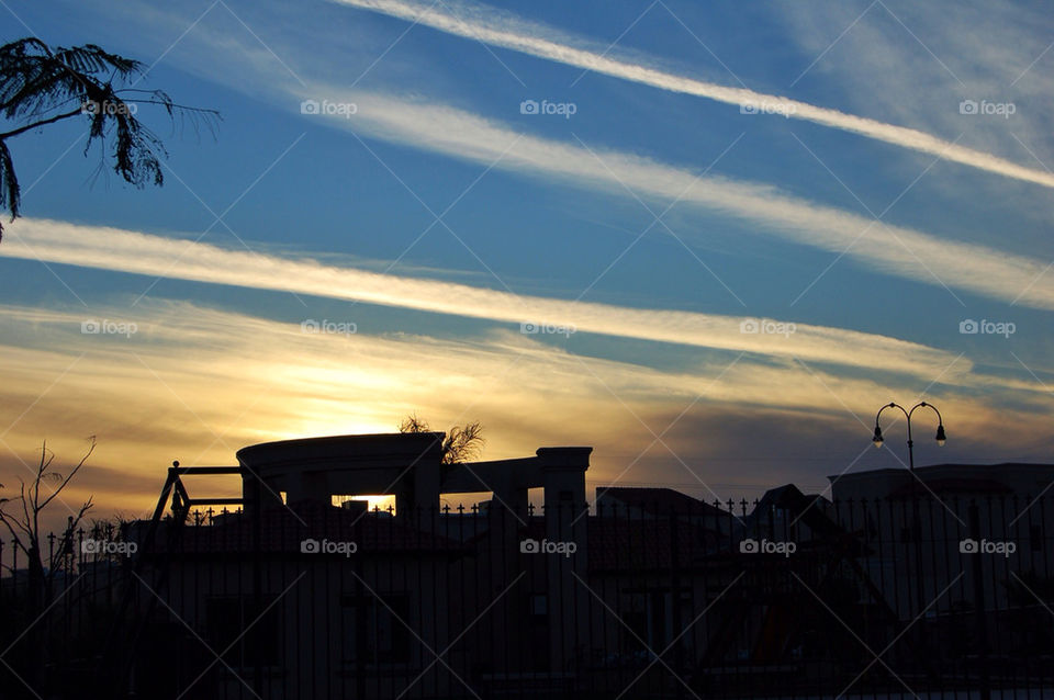 sky blue sunset clouds by geraltamirano