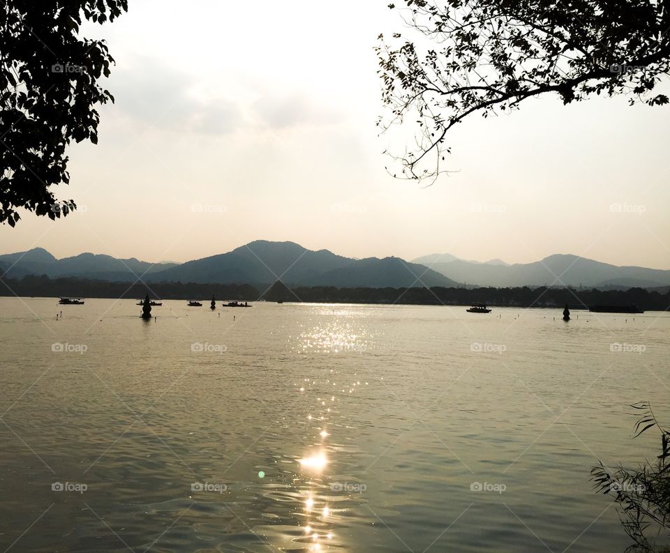 Hangzhou lake China