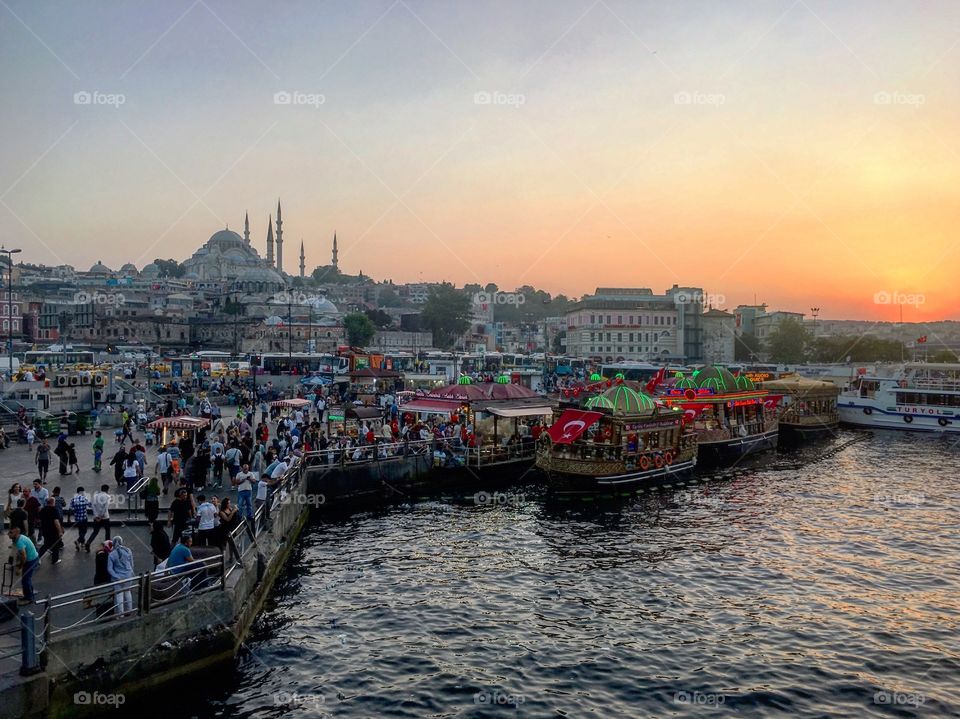 Sunset in Istanbul 