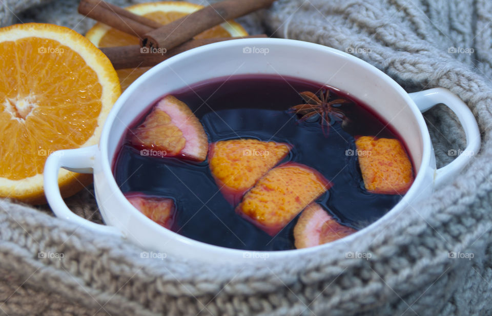 hot mulled wine