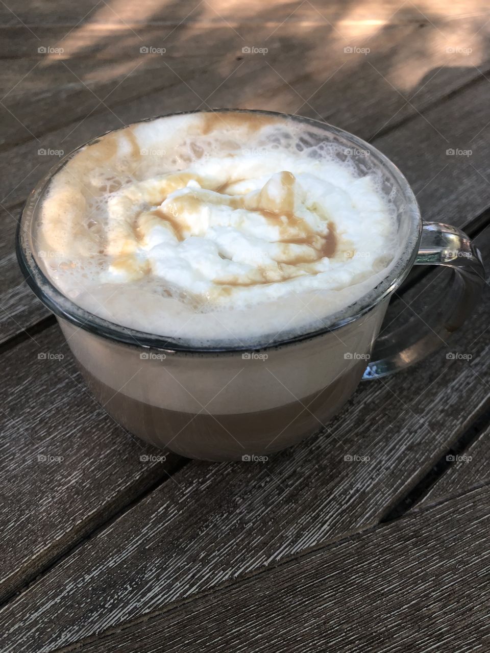 Caramel Latte with whip cream