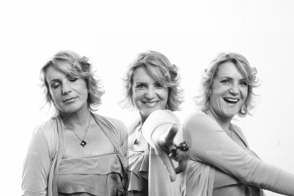 Attractive lady smiling