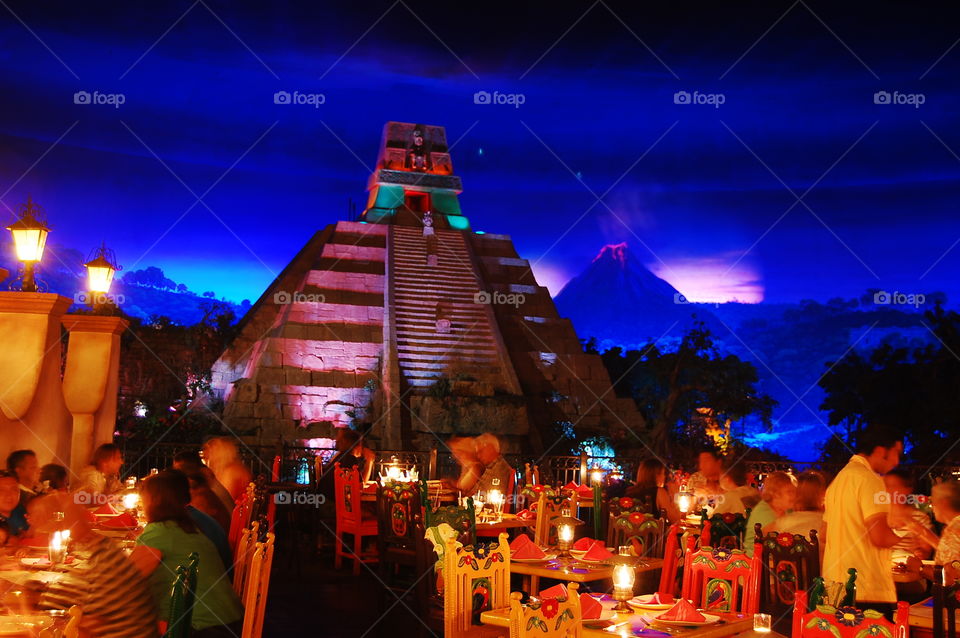 Aztecs restaurant. restoration that I visit during my Disney world experience