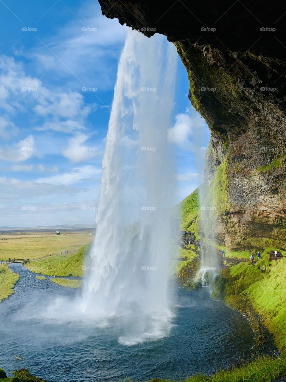 One of the many waterfalls in Iceland 