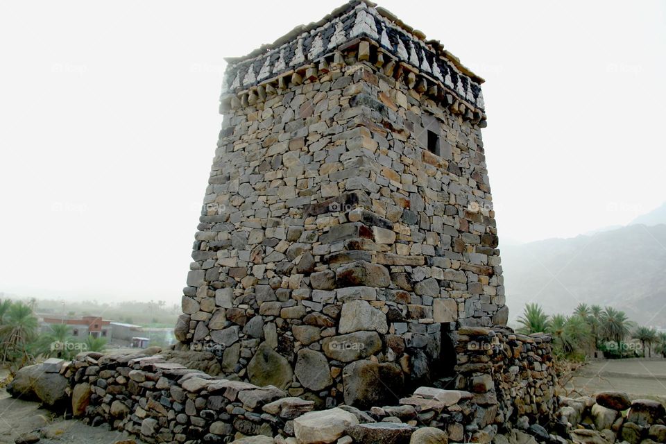 An ancient castle dating back a century in Saudi Arabia