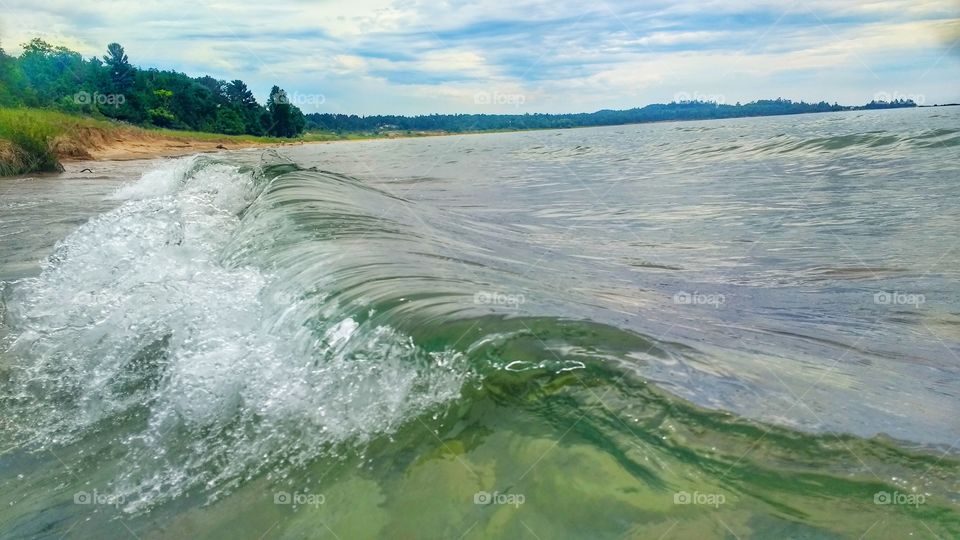 Lake Michigan waves
