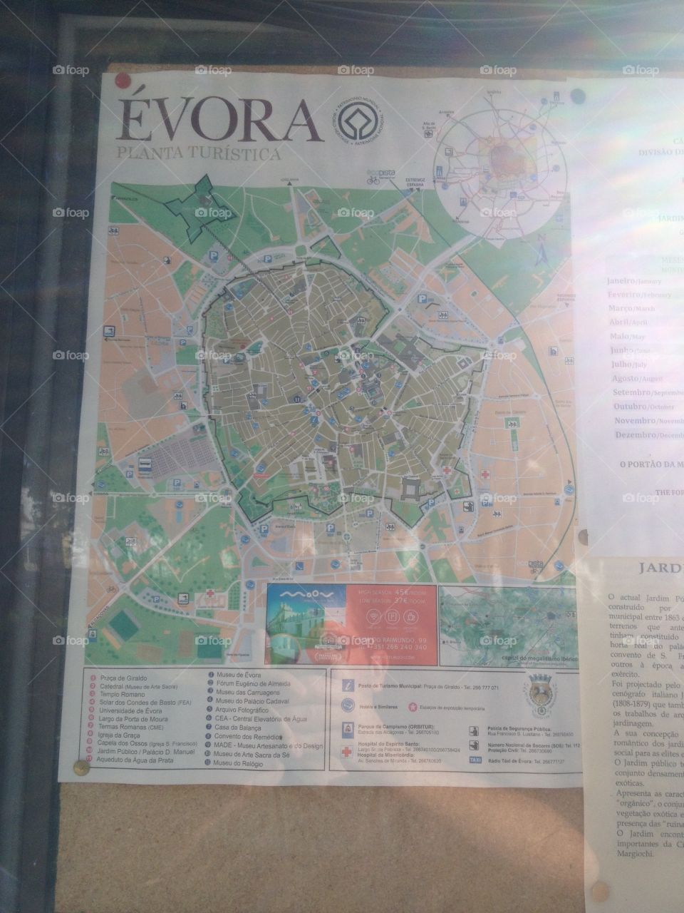 Mapa de Évora