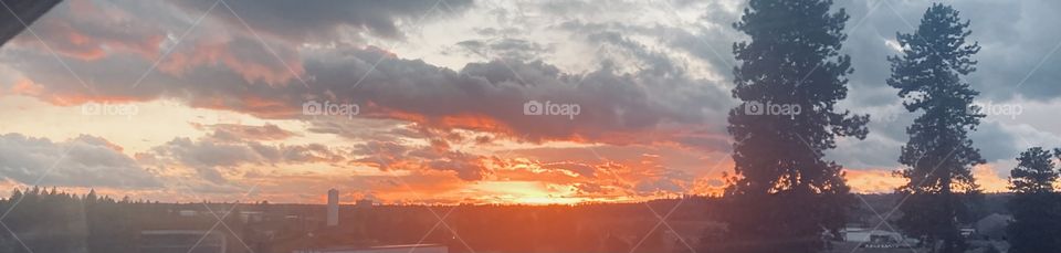 Beautiful Panoramic Sunset