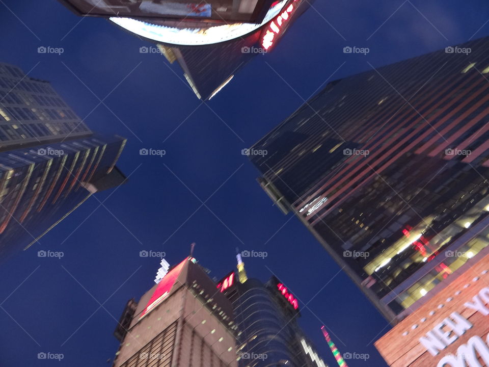 Looking up in New York city