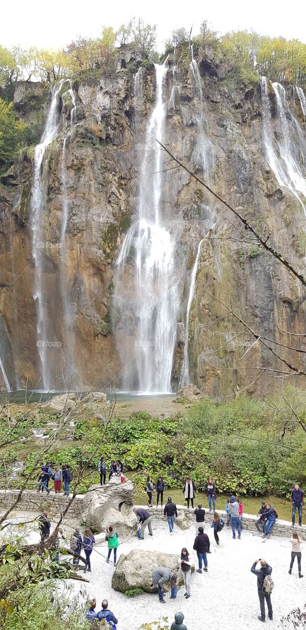 huge waterfall