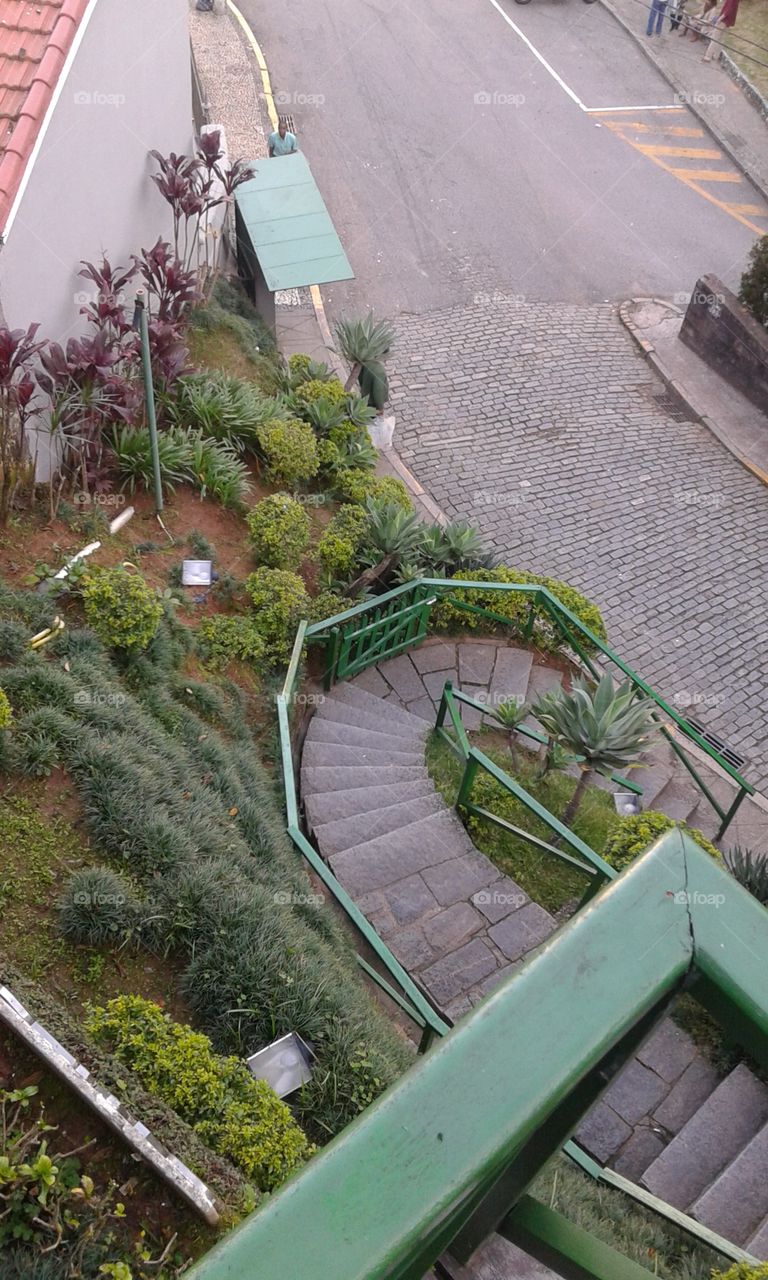 Escada da casa de Santos Dumont Petrópolis