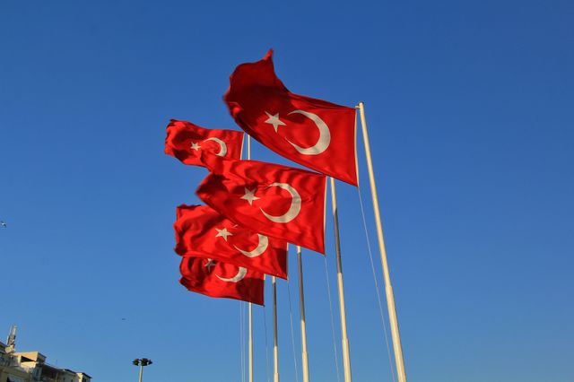 Turkish flags