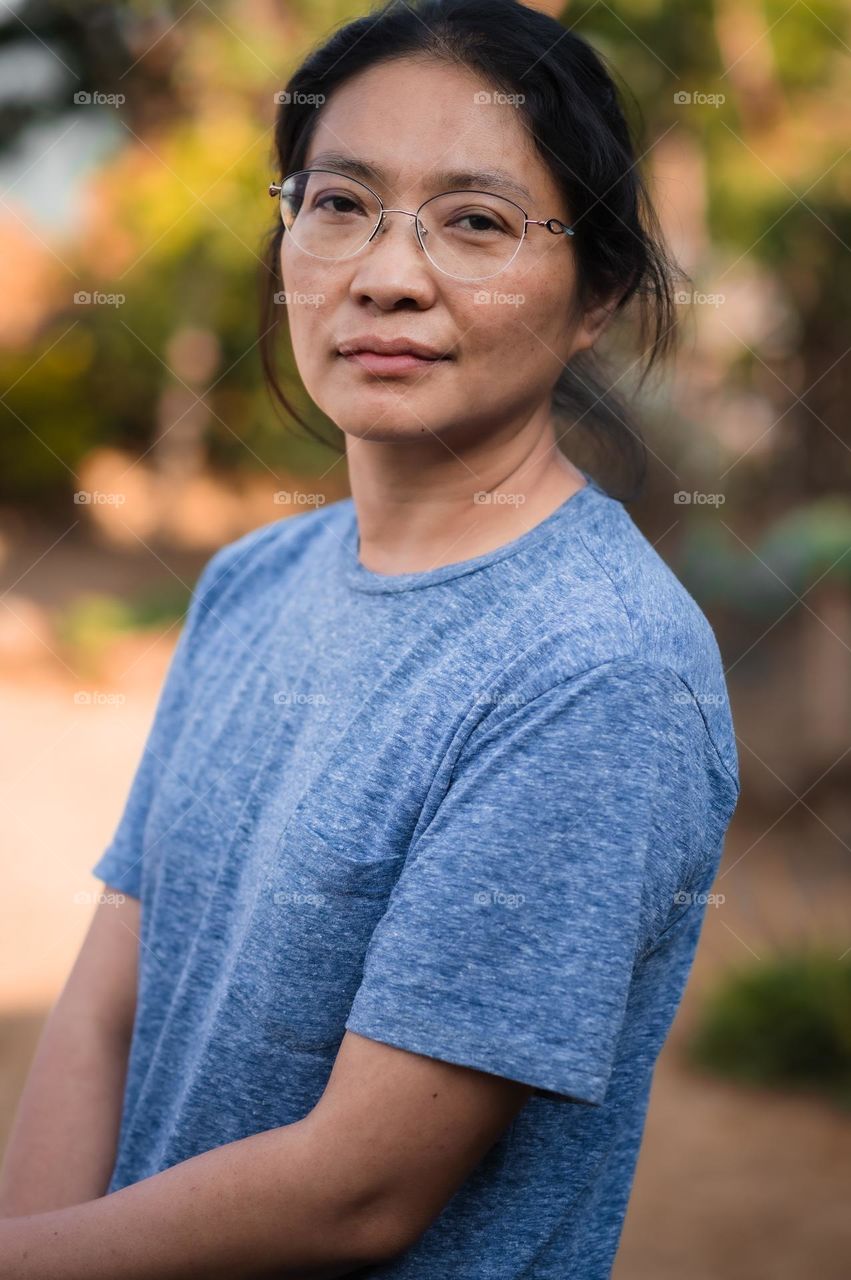 "Calm and peaceful", a portrait of a Tangkhul Naga mother from Ukhrul, Manipur, India.